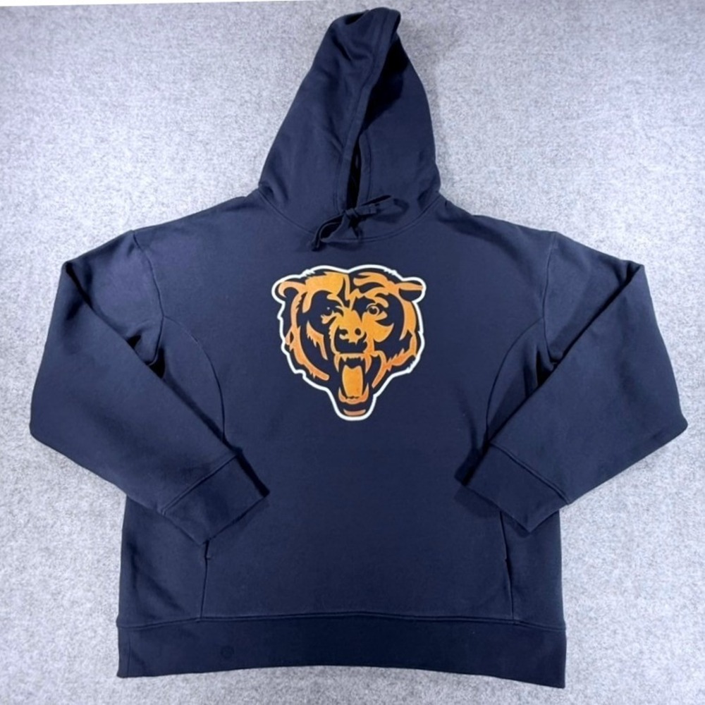 Fanatics Chicago Bears Navy Blue Pullover Hoodie Mens Large NFL Sweatshirt